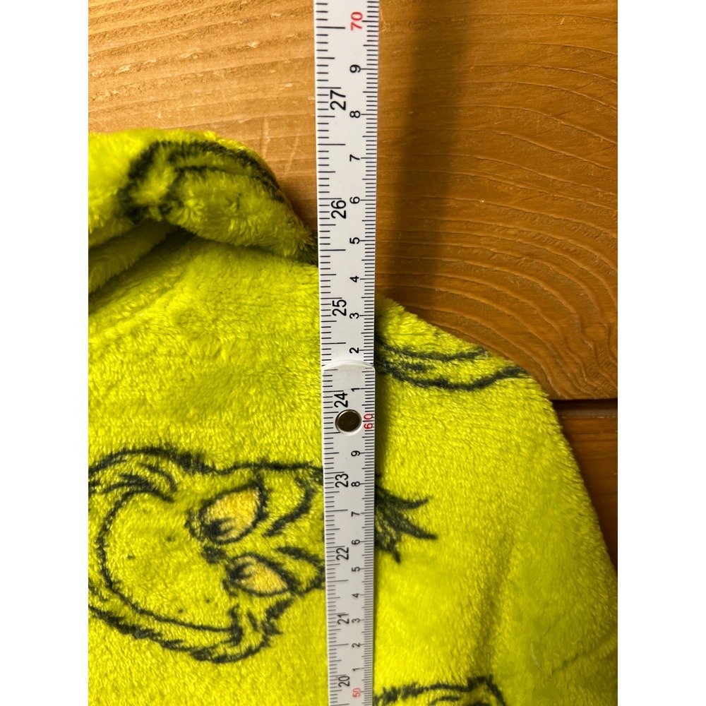 The Grinch All Over Print Fuzzy Fleece Hoodie Sweatshirt Sm Christmas Funny Cozy - Picture 3 of 9